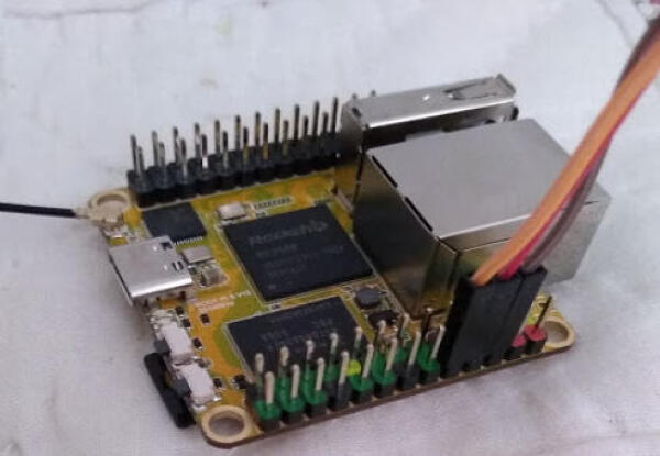 Connecting serial pins.