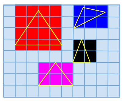 Triangle bin spanning