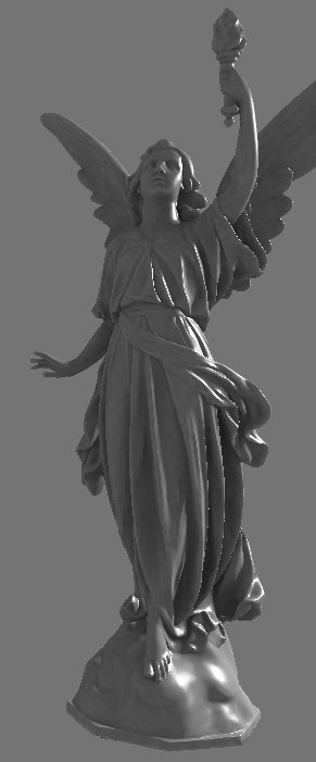 Rendered statue