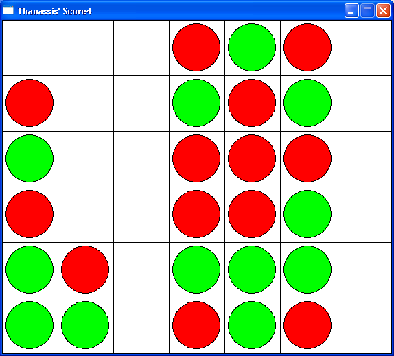 Score4 GUI in Pygame